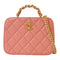 CHANEL Quilted CC GHW 2 Way Chain Shoulder Bag AS3318 Lamskin Leather Pink
