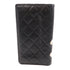 CHANEL Quilted CC SHW Cambon Long Wallet Calfskin Leather Black v1