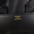 HERMES GHW Della Mini Shoulder Bag Calfskin Leather Black Noir