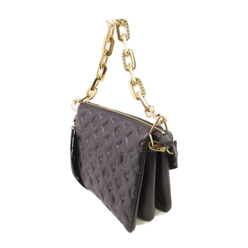 LOUIS VUITTON LV GHW Coussin PM Handbag Shoulder Bag M57790 Mono-Embossed Black