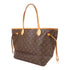 LOUIS VUITTON LV GHW Neverfull MM Shoulder Tote Bag M40156 Monogram Brown v1