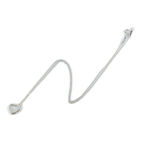 TIFFANY&CO Elsa Peretti Heart Pendant Necklace 925 Sterling Silver #40cm