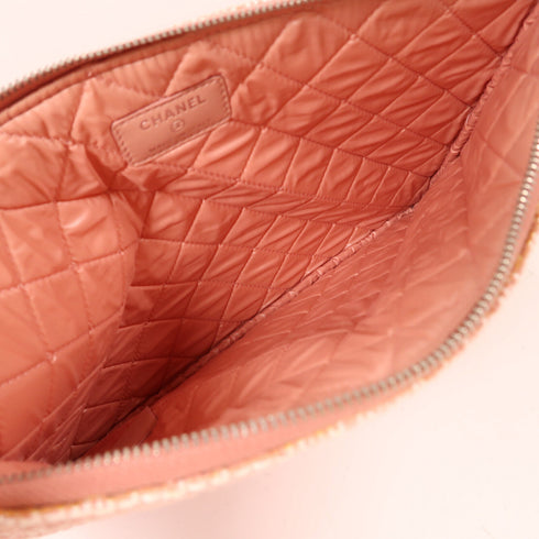 CHANEL CC SHW Pouch Canvas Pink