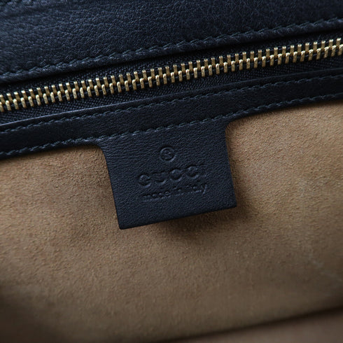 GUCCI GG GHW Padlock GG Shoulder Bag Calfskin Leather/Coated Canvas Brown/Black