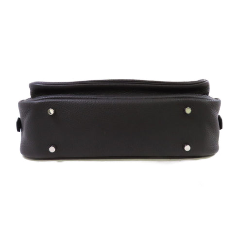 HERMES PHW Steve Meeting II 35 Hand Shoulder Bag Clemence Leather 8P Plomb Grey