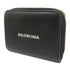BALENCIAGA GHW Wallet 650871 Calfskin Leather Black