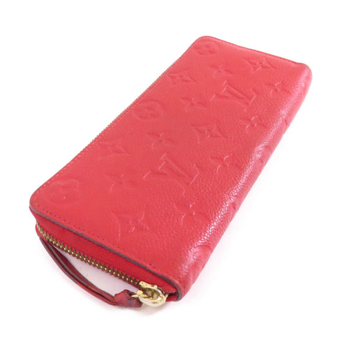 LOUIS VUITTON LV GHW Clemence Long Wallet M60169 Monogram Empreinte Red