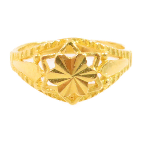 Jewelry Gold Ring US#3.75 24K Yellow Gold