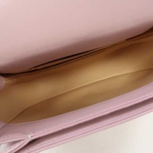 CHANEL Quilted CC GHW Chain Shoulder Bag Calfskin Leather Pink