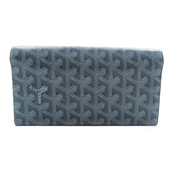 GOYARD Long Wallet Coated Canvas Gray