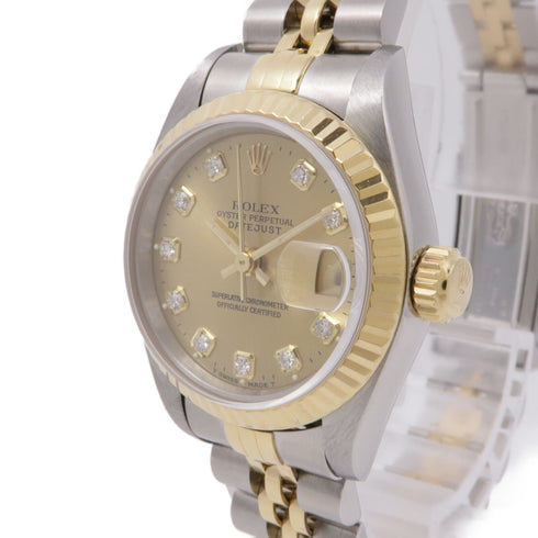 ROLEX Datejust Automatic Watch 69173G Stainless Steel Gold