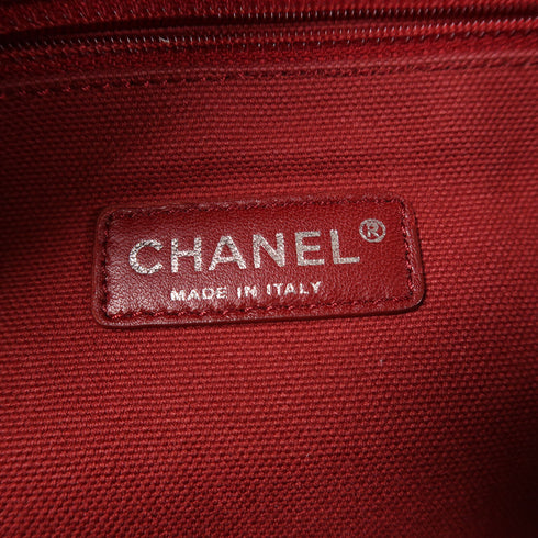 CHANEL CC SHW Chain Shoulder Bag Calfskin Leather Navy v1