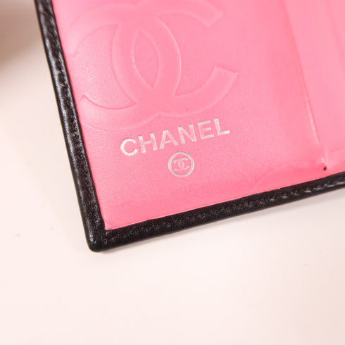 CHANEL CC SHW Cambon Wallet Calfskin Leather Black