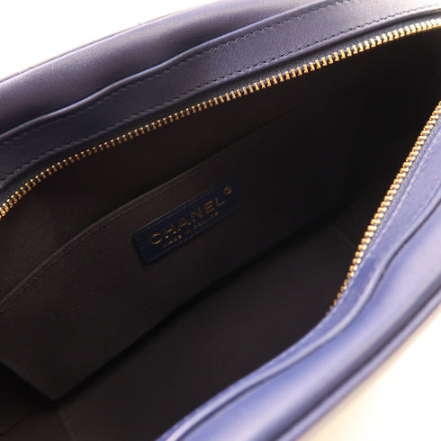 CHANEL CC GHW Chain Shoulder Bag Lambskin Leather #29544088 Blue