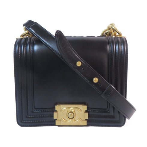 CHANEL CC GHW Chain Shoulder Bag Calfskin Black