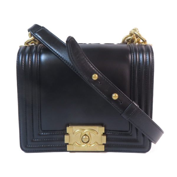 CHANEL CC GHW Chain Shoulder Bag Calfskin Black