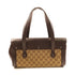 GUCCI GG SHW Hand Bag PVC Coated Canvas 111713 Brown