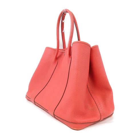 HERMES PHW Garden Party PM Tote Bag Handbag Negonda Leather Bougainvillier