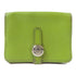 HERMES PHW Dogon Card Case Leather Green