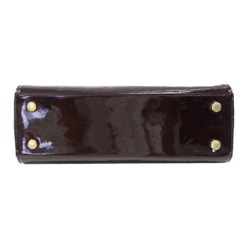 LOUIS VUITTON LV GHW Brea MM 2 Way Bag Handbag M91619 Monogram Vernis Red