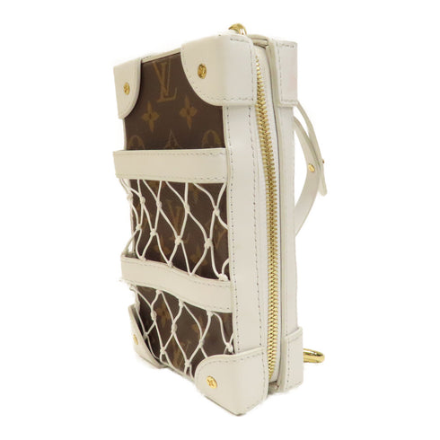 LOUIS VUITTON LV GHW LVxNBA Soft Trunk Shoulder Bag M80102 Monogram Brown/White