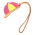 HERMES Cap Charm Veau Swift Leather Purple Yellow Brown