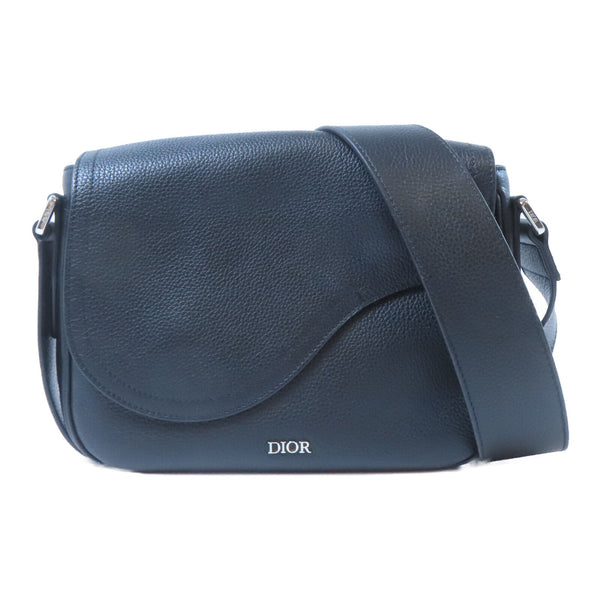 Christian Dior CD SHW Saddle Mini Shoulder Bag 1ADME130YMJ Calfksin Black