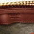CELINE GHW Trio Shoulder Bag Calfskin Leather Wine Red