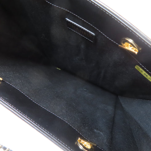 CHANEL GHW Tote Bag Canvas Black