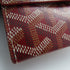 GOYARD Card Case Coated Canvas Red