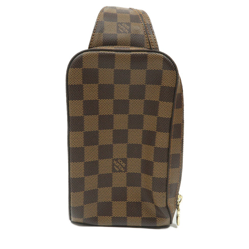 LOUIS VUITTON LV GHW Geronimos Waist Shoulder Bag N51994 Damier Ebene Brown