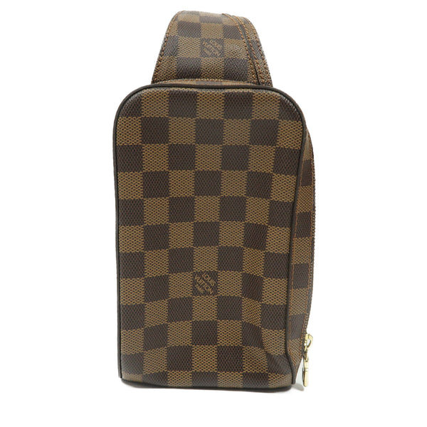 LOUIS VUITTON LV GHW Geronimos Waist Shoulder Bag N51994 Damier Ebene Brown