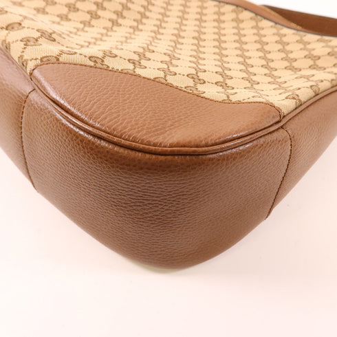 GUCCI GG GHW Bree Micro Hobo Shoulder Bag 449244 Canvas Brown