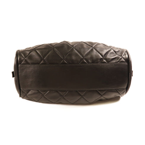 CHANEL CC SHW Shoulder Bag Lambskin Leather