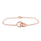 CARTIER Love Bracelet On Chain Bracelet 18K Rose Gold