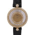 Chopard Happy Diamonds 4097 Quartz Watch 18K Yellow Gold Leather Belt