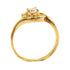 Fine Jewelry 0.25ct Diamond 0.02ct Diamond Ring 18K Yellow Gold US#6