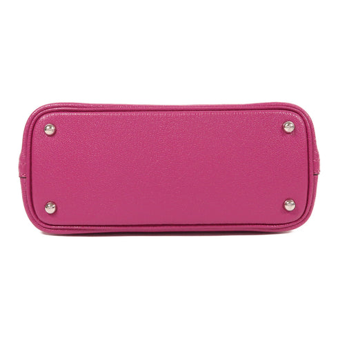 HERMES PHW Mini Bolide 2 Way Shoulder Bag Chevre Rose Pourpre