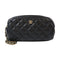 CHANEL Quilted CC GHW Cosmetic Pouch Caviar Leather Black