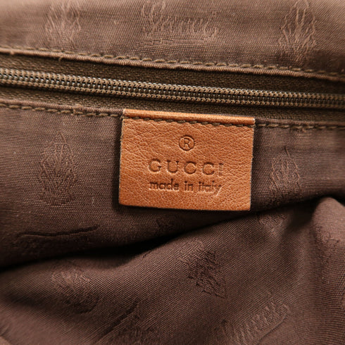 GUCCI GG GHW Shoulder Bag Calfskin Leather 211943 Brown