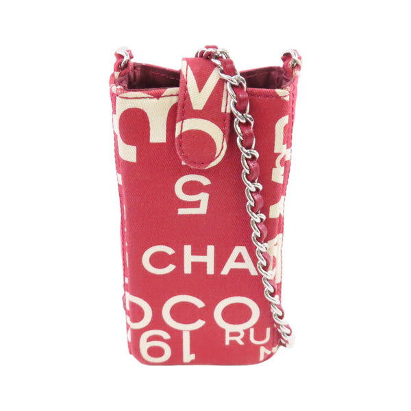 CHANEL CC SHW Phone Case Shoulder Bag Canvas