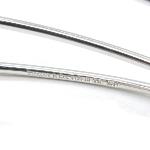 TIFFANY&CO Wave 3 Row Bangle 18K White Gold Silver 11.7g