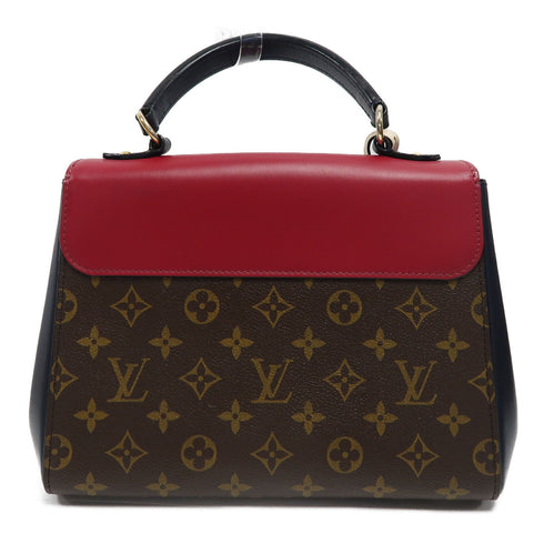 LOUIS VUITTON LV GHW Cluny BB 2 Way Bag Monogram Brown/Red