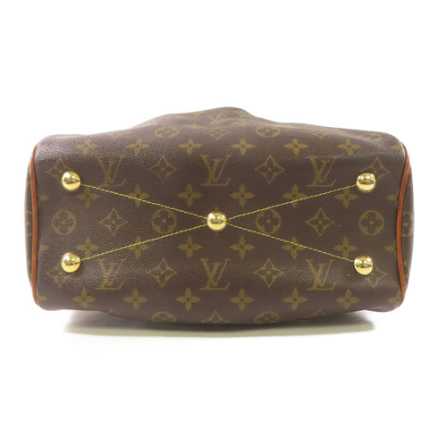 LOUIS VUITTON LV GHW Tivoli PM Shoulder Handbag M40143 Monogram Brown v1
