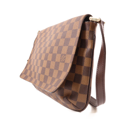 LOUIS VUITTON LV GHW Musette Tango Shoulder Bag N51301 Damier Brown