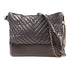 CHANEL CC Gabrielle Large Chain Shoulder Bag Calfskin Leather Black