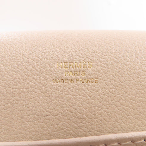 HERMES GHW Roulis 23 Shoulder Bag Evercolor Leather Beton