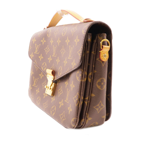 LOUIS VUITTON LV GHW Pochette Metis MM 2 Way Bag M44875 Monogram Brown v2