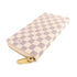 LOUIS VUITTON LV GHW Zippy Organizer Long Wallet N60012 Damier Azur White