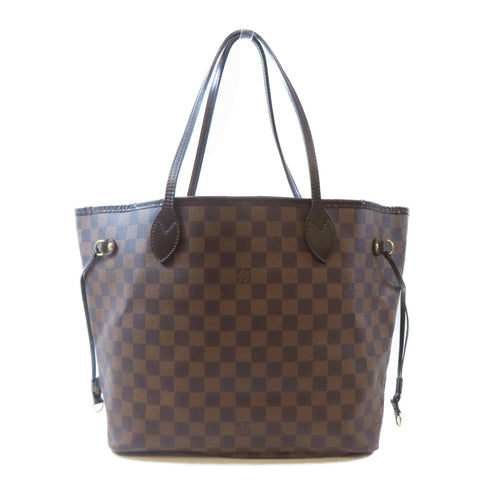 LOUIS VUITTON LV GHW Neverfull MM Shoulder Tote Bag N41358 Damier Brown v2